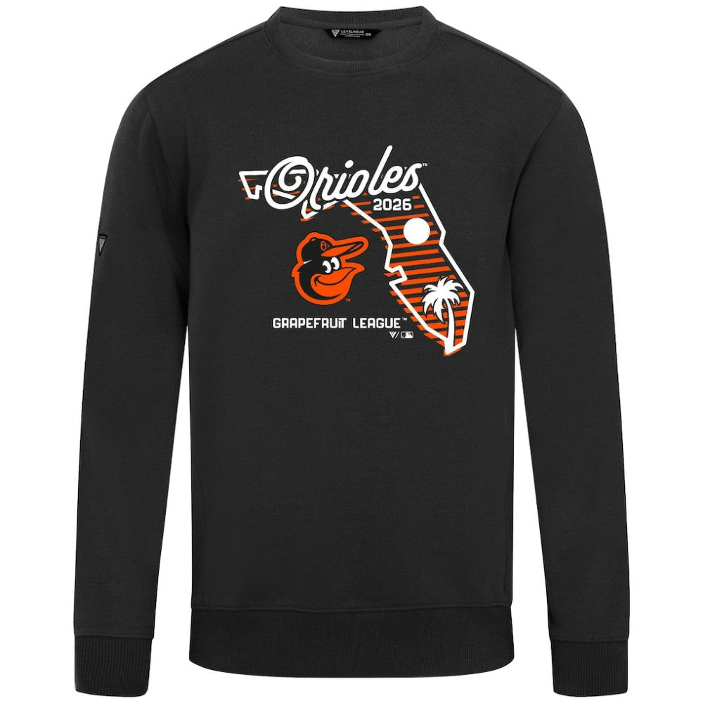 Baltimore Orioles Levelwear Zane Sunrise Sweatshirt - Black