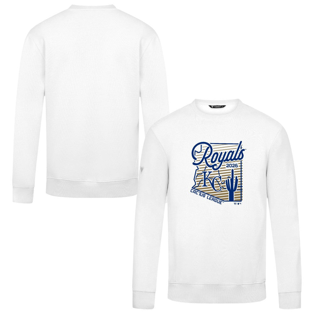 Kansas City Royals Levelwear Zane Sunrise Sweatshirt - White