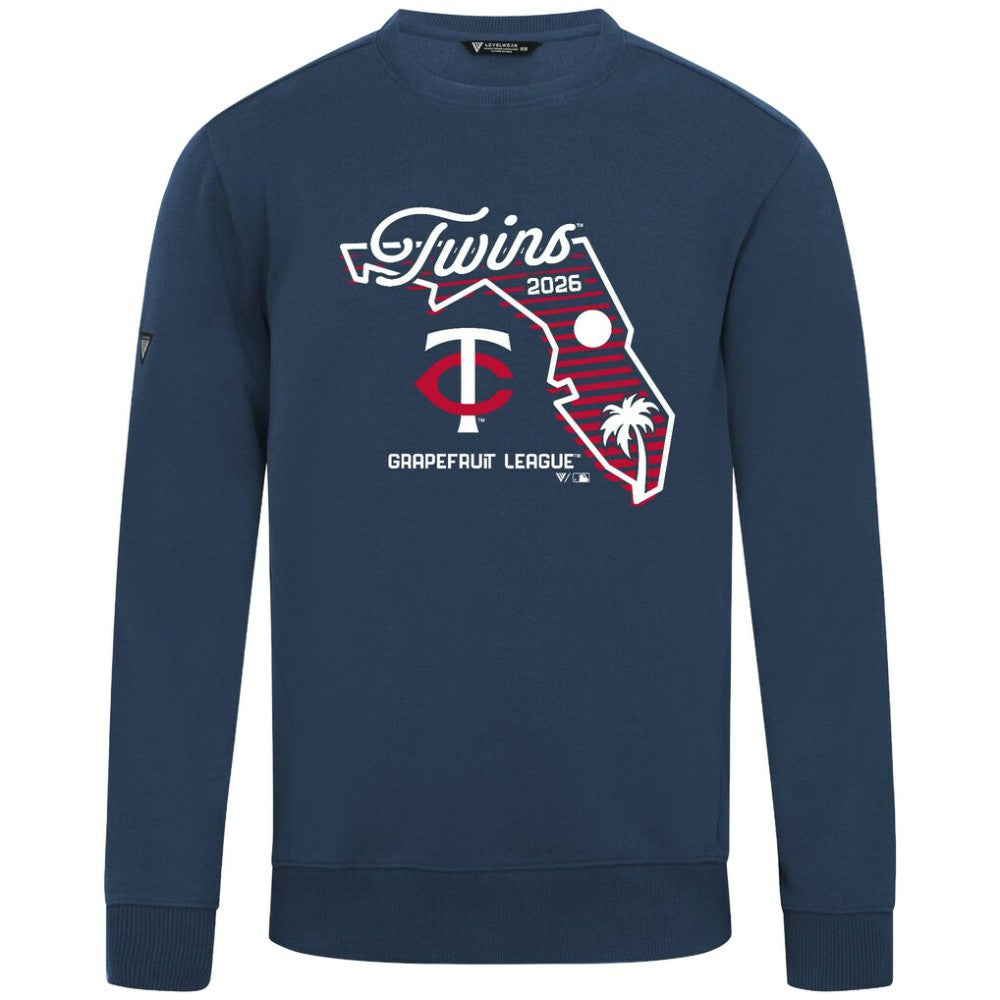 Minnesota Twins Levelwear Zane Sunrise Sweatshirt - Navy