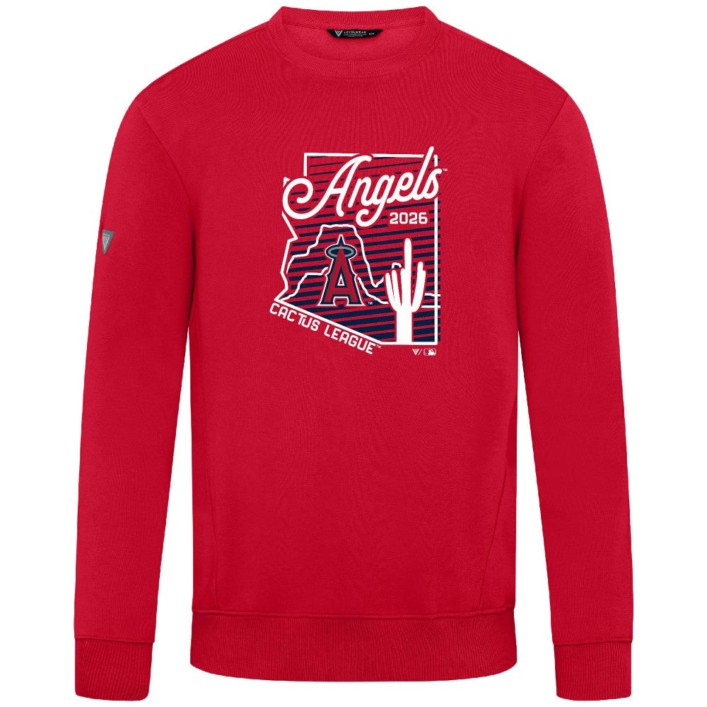 Los Angeles Angels Levelwear Zane Sunrise Sweatshirt - Red