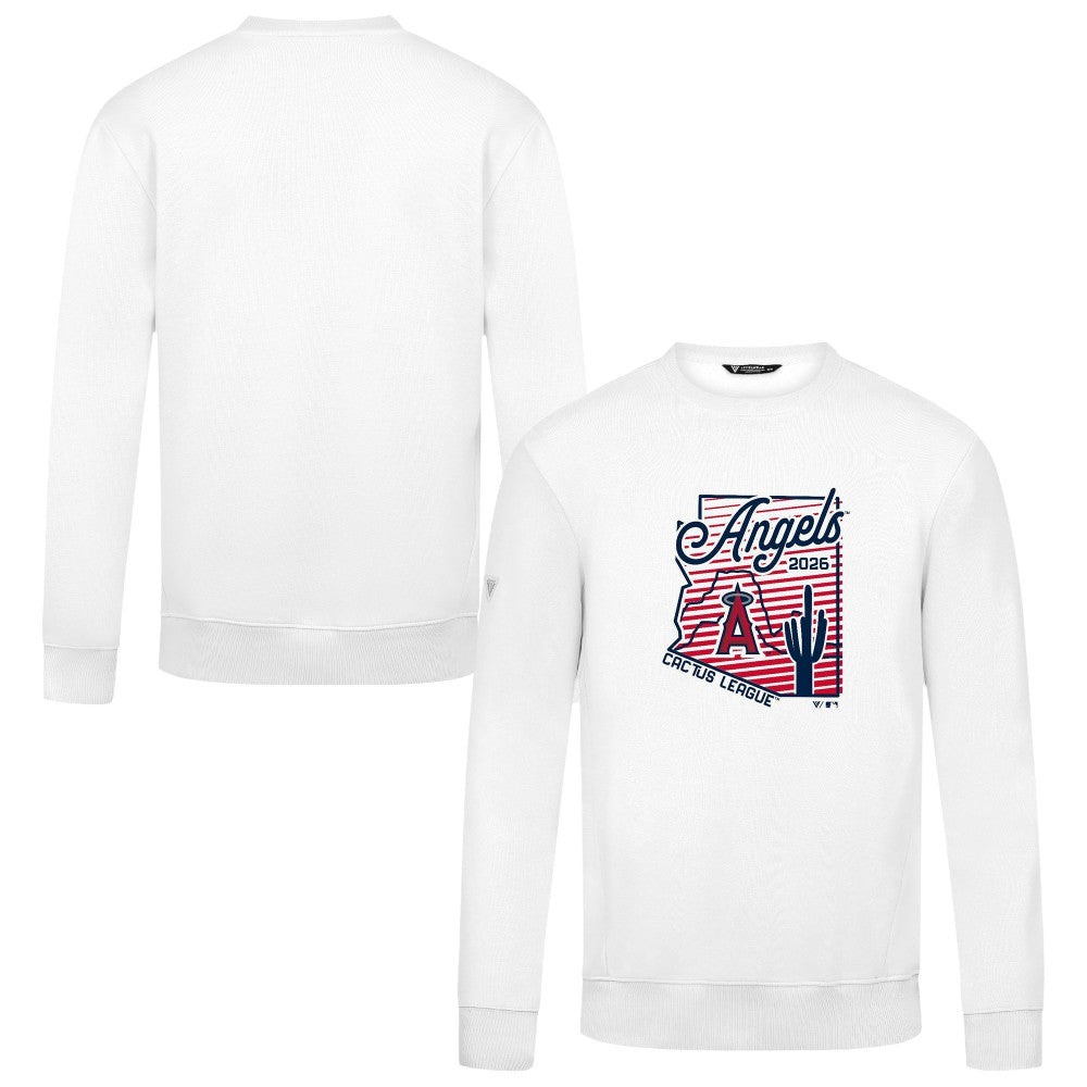 Los Angeles Angels Levelwear Zane Sunrise Sweatshirt - White