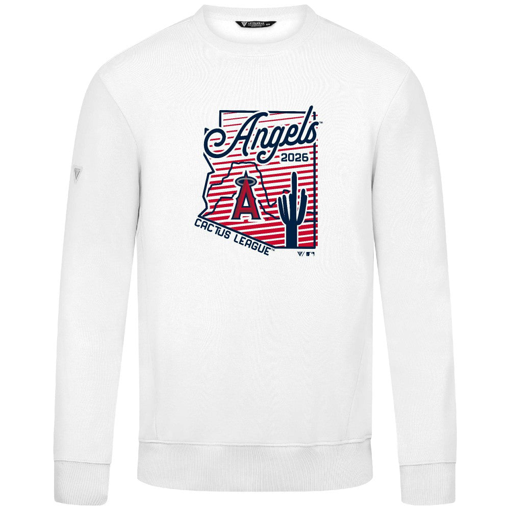 Los Angeles Angels Levelwear Zane Sunrise Sweatshirt - White