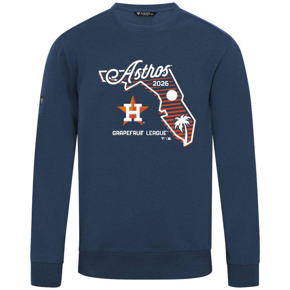 Houston Astros Levelwear Zane Sunrise Sweatshirt - Navy