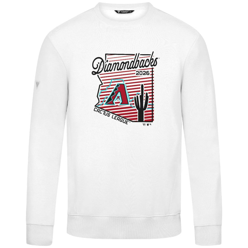 Arizona Diamondbacks Levelwear Zane Sunrise Sweatshirt - White