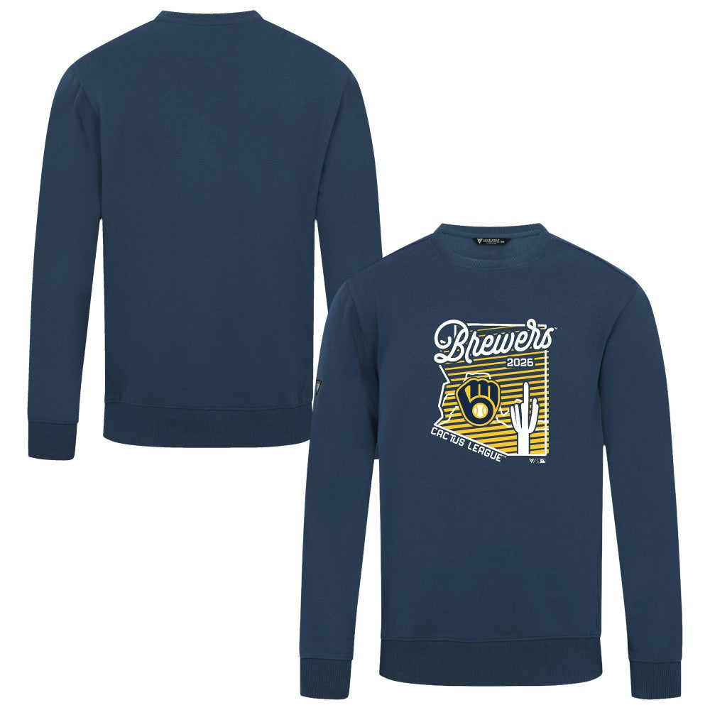 Milwaukee Brewers Levelwear Zane Sunrise Sweatshirt - Navy