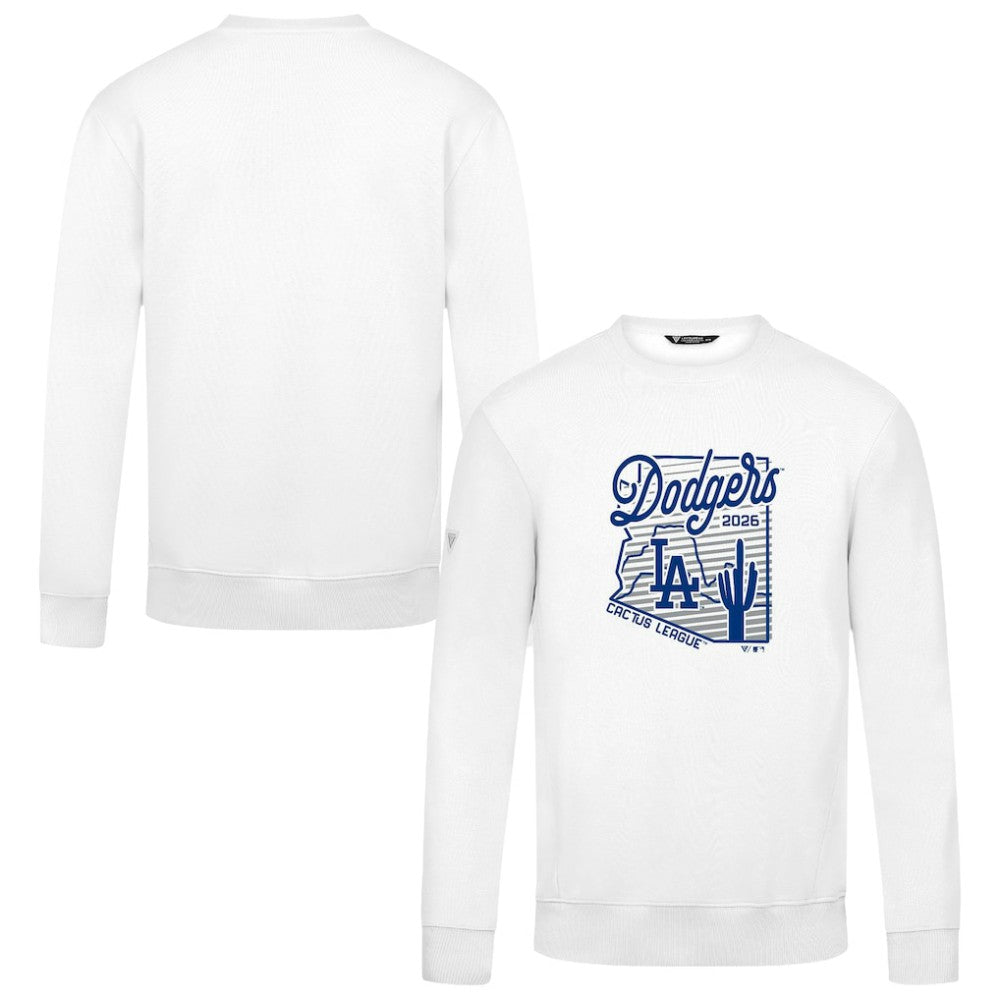 Los Angeles Dodgers Levelwear Zane Sunrise Sweatshirt - White