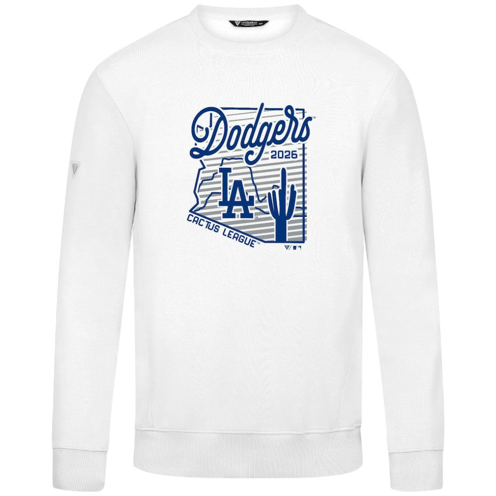 Los Angeles Dodgers Levelwear Zane Sunrise Sweatshirt - White