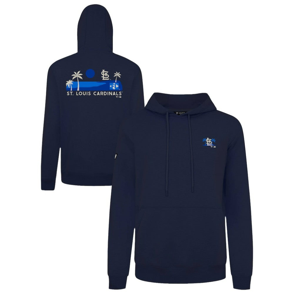 St. Louis Cardinals Levelwear Panoramic Podium Hoodie - Navy