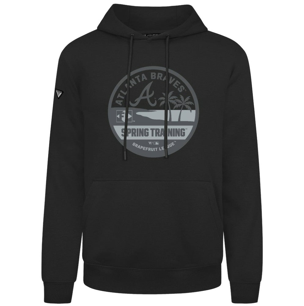 Atlanta Braves Levelwear Spring Badge Podium Hoodie - Black