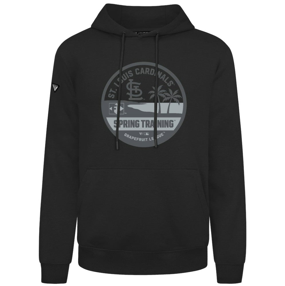 St. Louis Cardinals Levelwear Spring Badge Podium Hoodie - Black