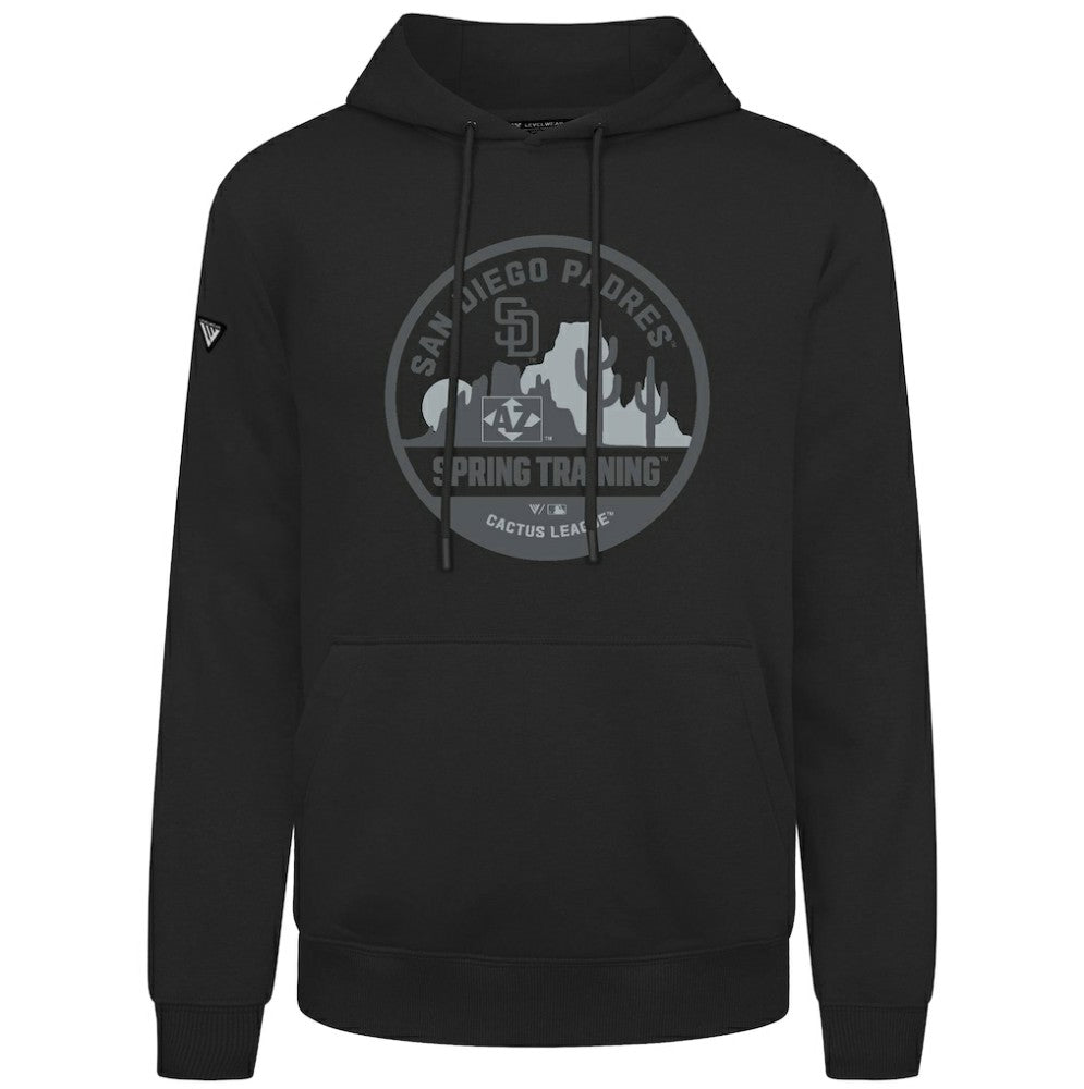 San Diego Padres Levelwear Spring Badge Podium Hoodie - Black