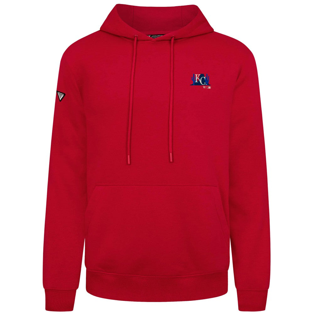 Kansas City Royals Levelwear Panoramic Podium Hoodie - Red