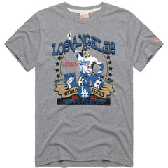 Freddie Freeman Los Angeles Dodgers Homage Unisex 2026 Gold Collection Walk Off Tri-Blend T-Shirt - Gray