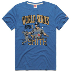 Will Smith Los Angeles Dodgers Homage Unisex 2026 Gold Collection Game Seven Tri-Blend T-Shirt - Royal
