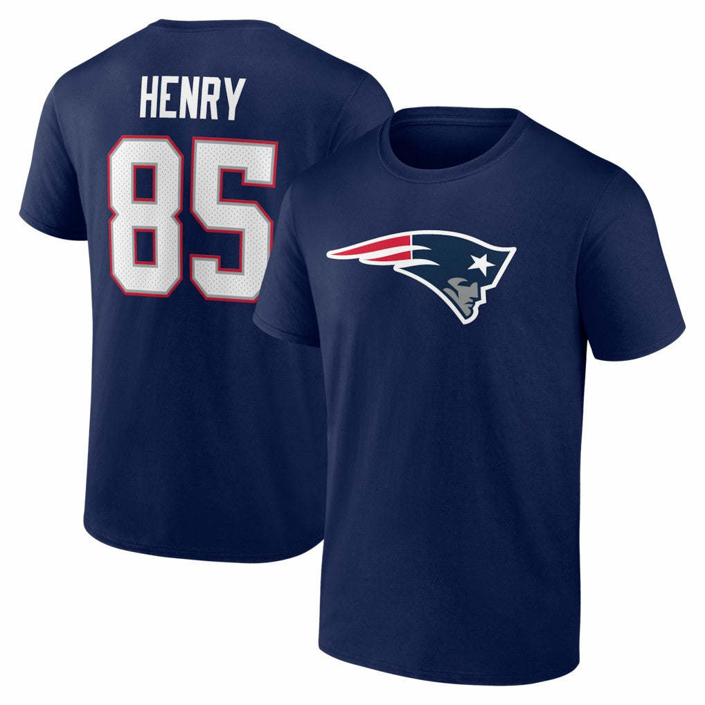 Hunter Henry New England Patriots Icon Name & Number T-Shirt - Navy on sale