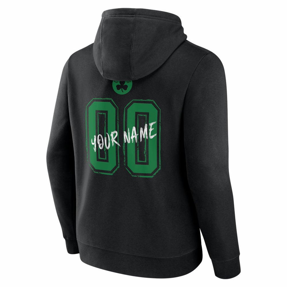 Boston Celtics Big & Tall Hustle Personalized Name & Number Hoodie - Black cheap