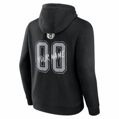 Brooklyn Nets Big & Tall Hustle Personalized Name & Number Hoodie - Black for sale