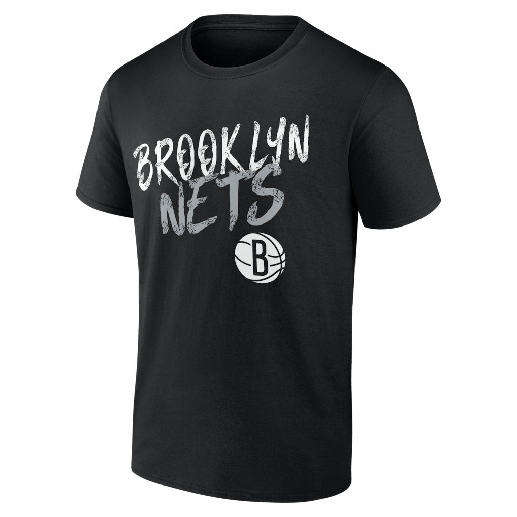 Brooklyn Nets Big & Tall Hustle Personalized Name & Number T-Shirt - Black cheap
