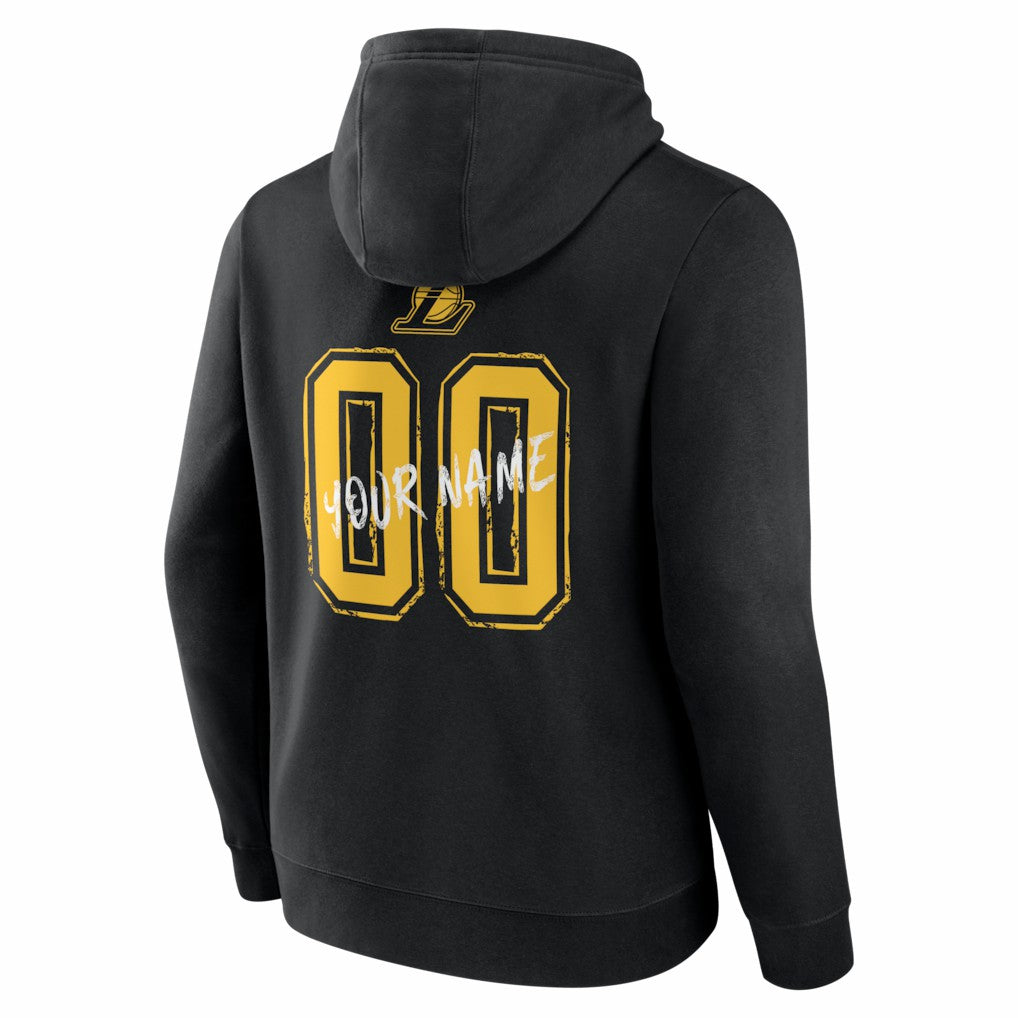 Los Angeles Lakers Big & Tall Hustle Personalized Name & Number Hoodie - Black cheap