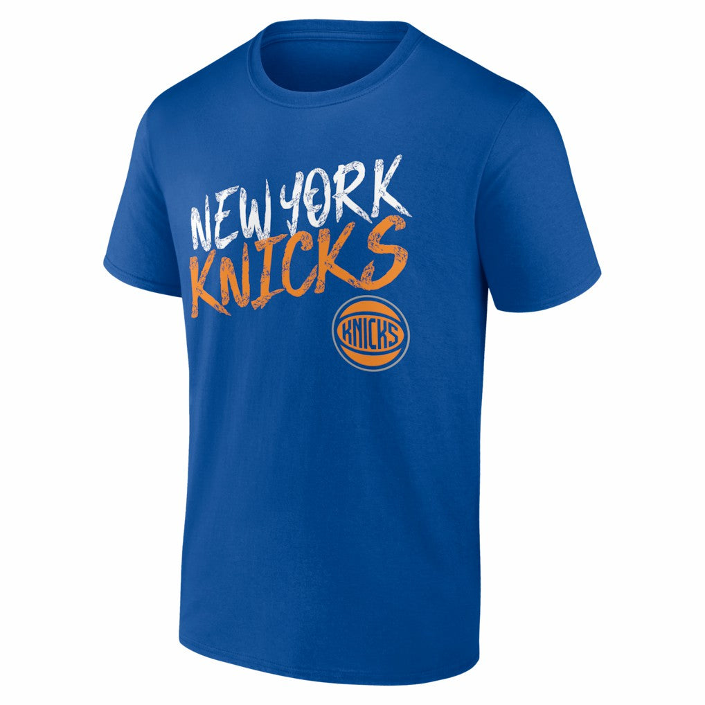 New York Knicks Big & Tall Hustle Personalized Name & Number T-Shirt - Blue on sale