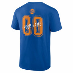 New York Knicks Big & Tall Hustle Personalized Name & Number T-Shirt - Blue on sale
