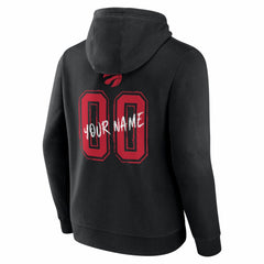 Toronto Raptors Big & Tall Hustle Personalized Name & Number Hoodie - Black shop