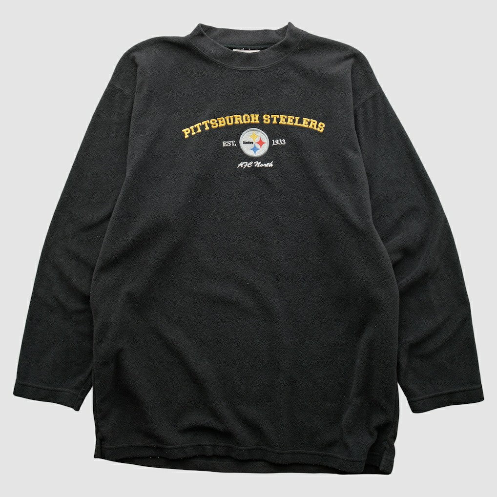 Pittsburgh Steelers NFL 2000s Pullover Sweatshirt - Black Vintage on sale