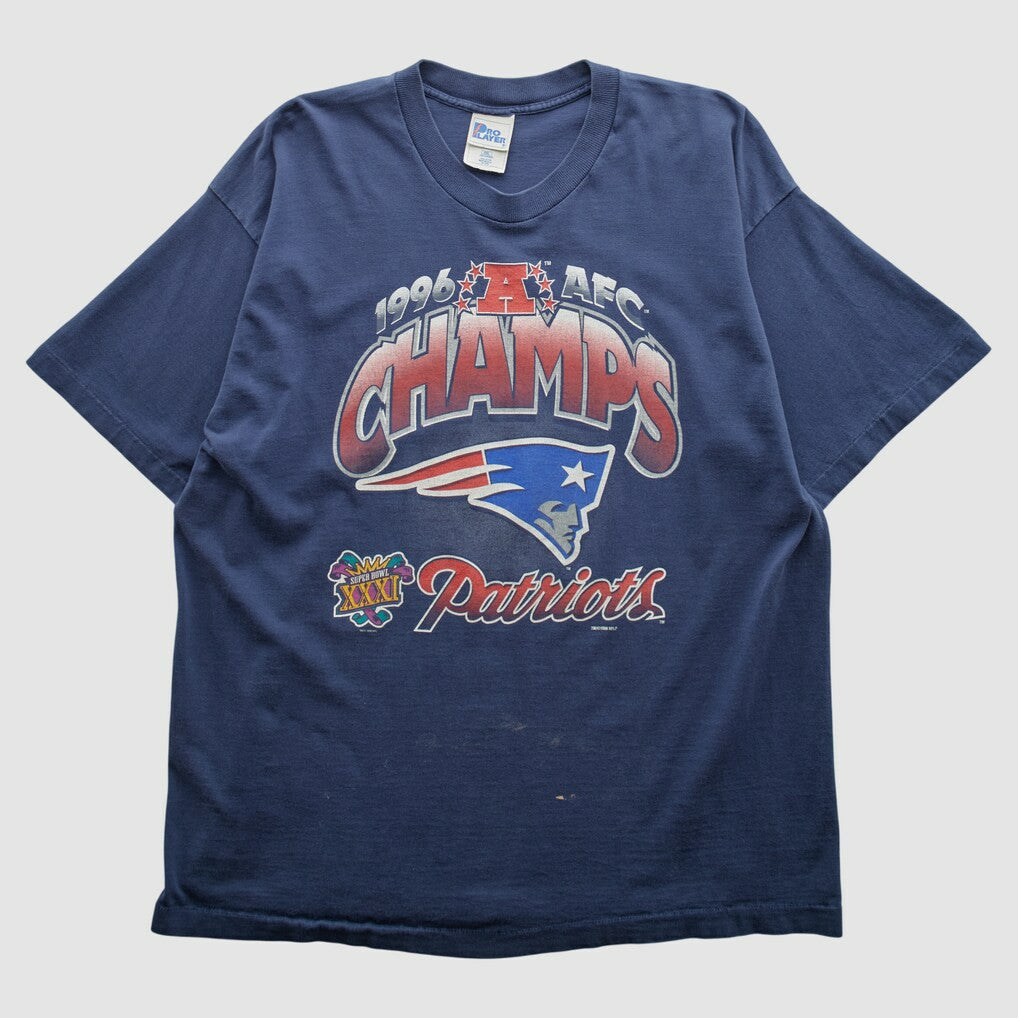 New England Patriots Pro Player 1996 T-shirt - Navy Vintage for sale