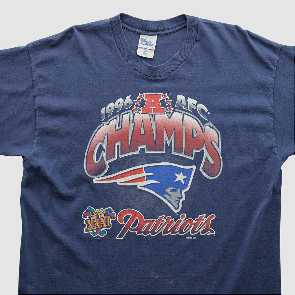 New England Patriots Pro Player 1996 T-shirt - Navy Vintage for sale