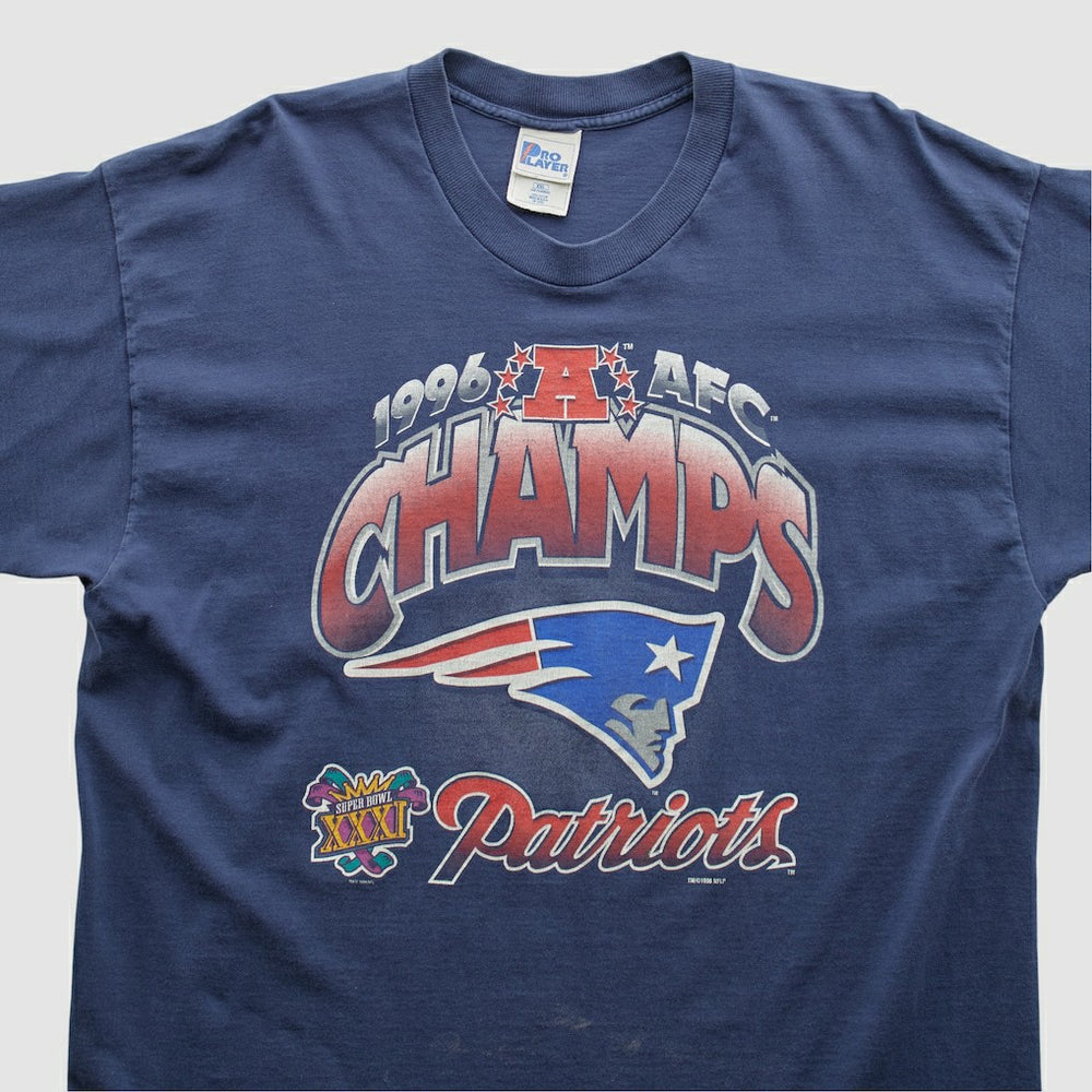 New England Patriots Pro Player 1996 T-shirt - Navy Vintage for sale