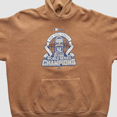 New York Yankees Majestic 2009 Hooded Pullover Sweatshirt - Tan Vintage