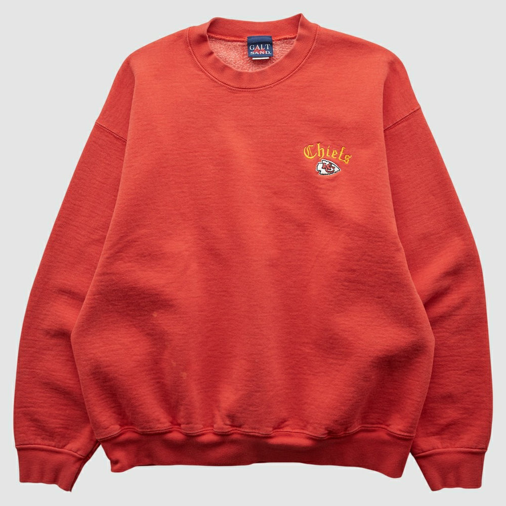 Kansas City Chiefs Galt Sand 90s Pullover Sweatshirt - Red Vintage discount