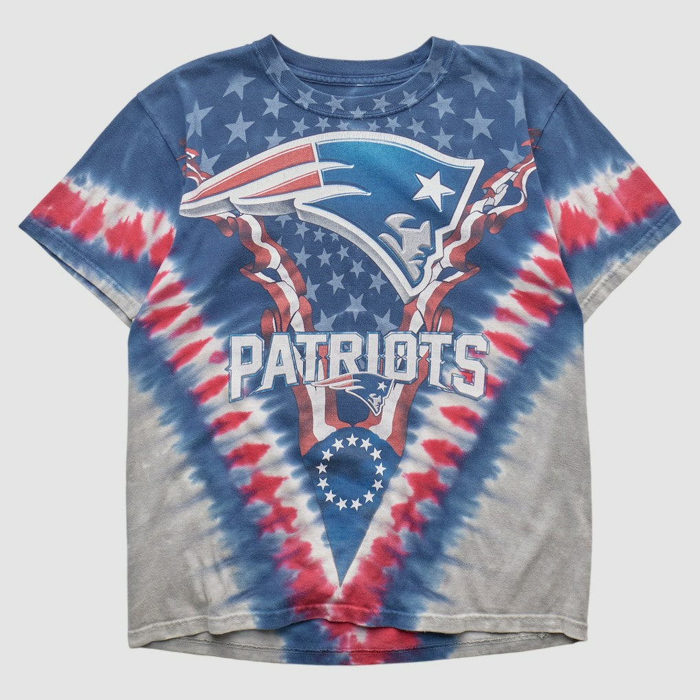 New England Patriots Majestic 2000s T-shirt - Blue Vintage on sale