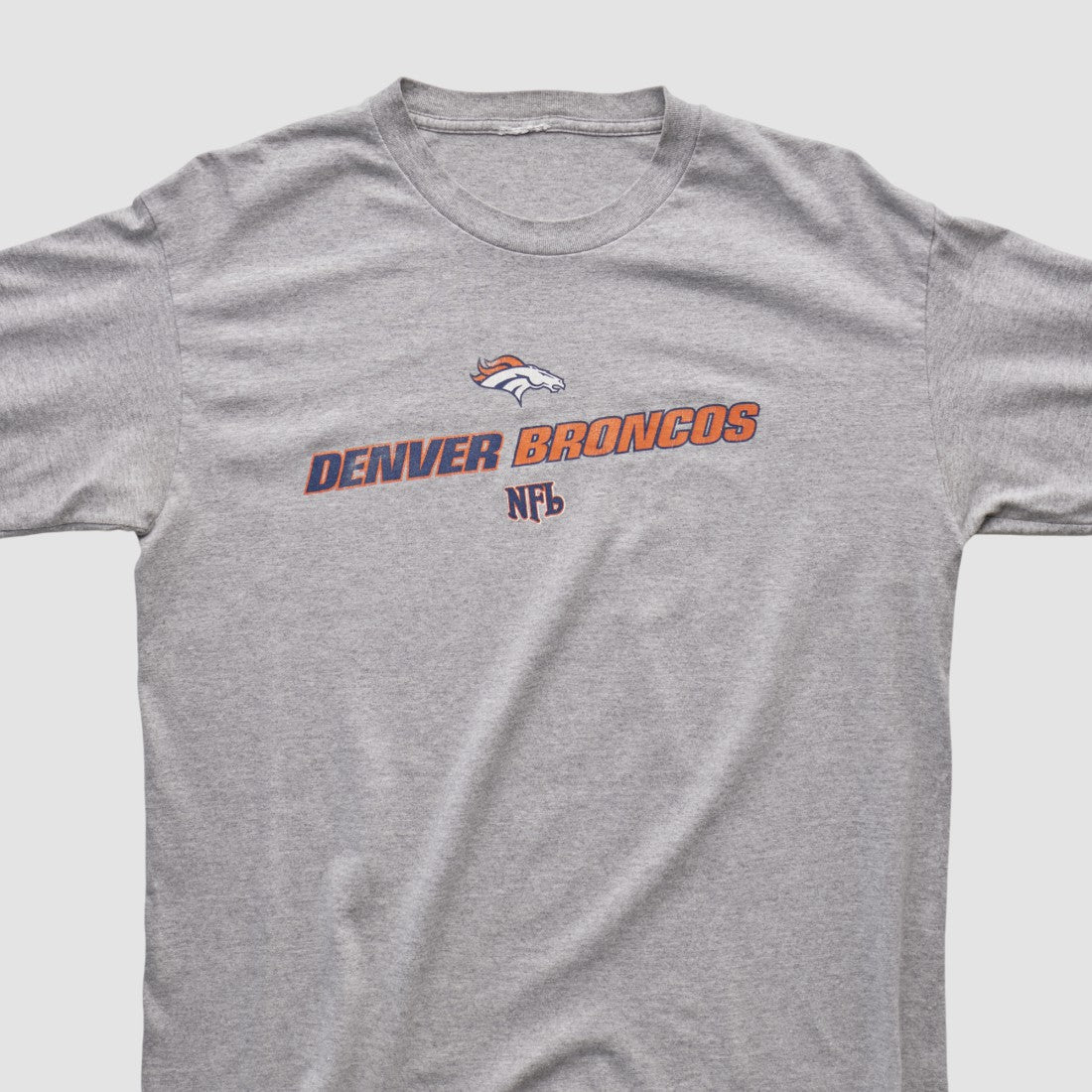 Denver Broncos 2000s Long Sleeve T-shirt - Heather Gray Vintage outlet