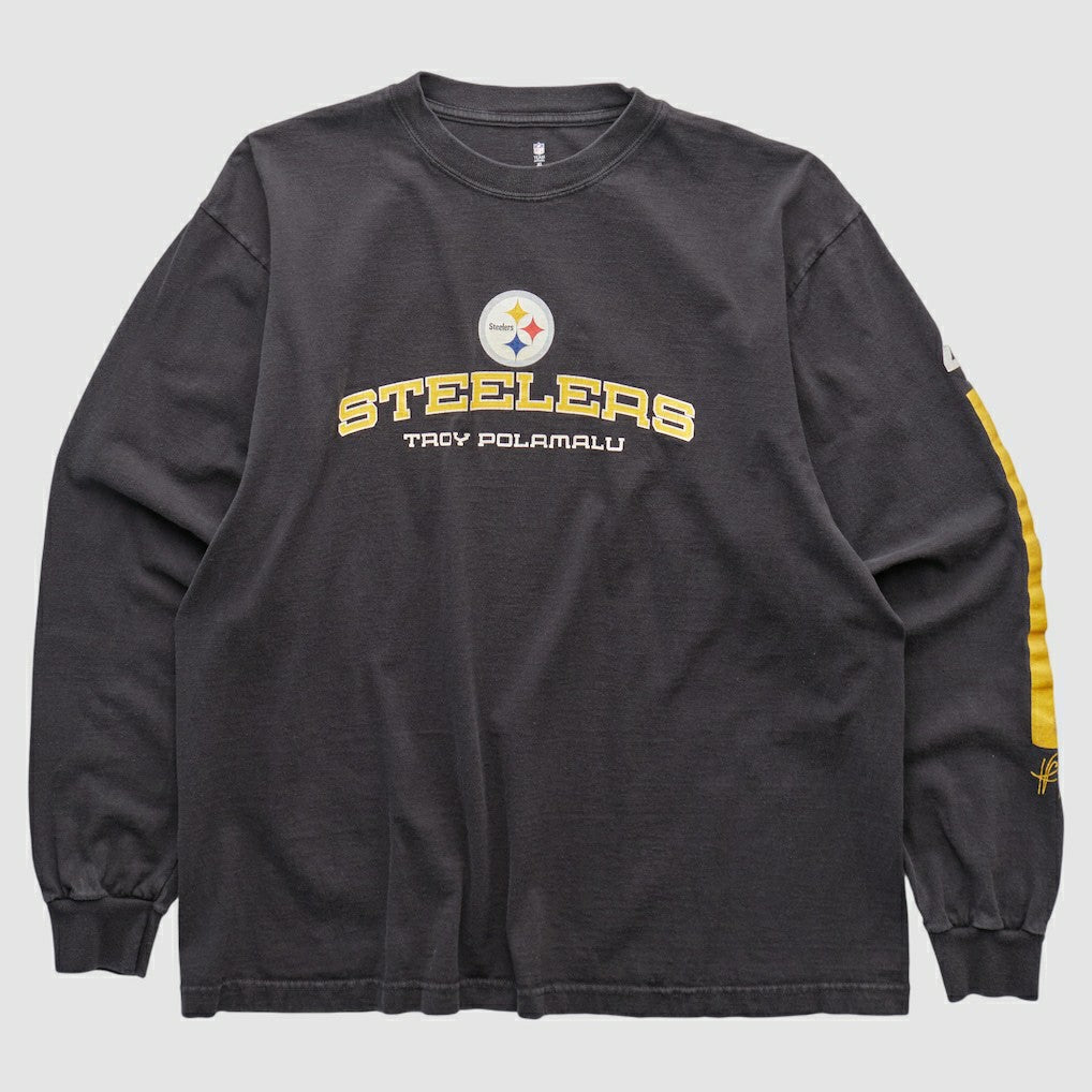 Pittsburgh Steelers NFL 2000s Long Sleeve T-shirt - Black Vintage outlet
