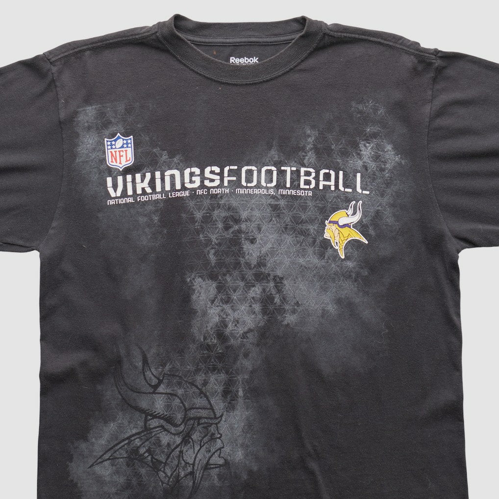 Minnesota Vikings Reebok 2000s Long Sleeve T-shirt - Black Vintage on sale