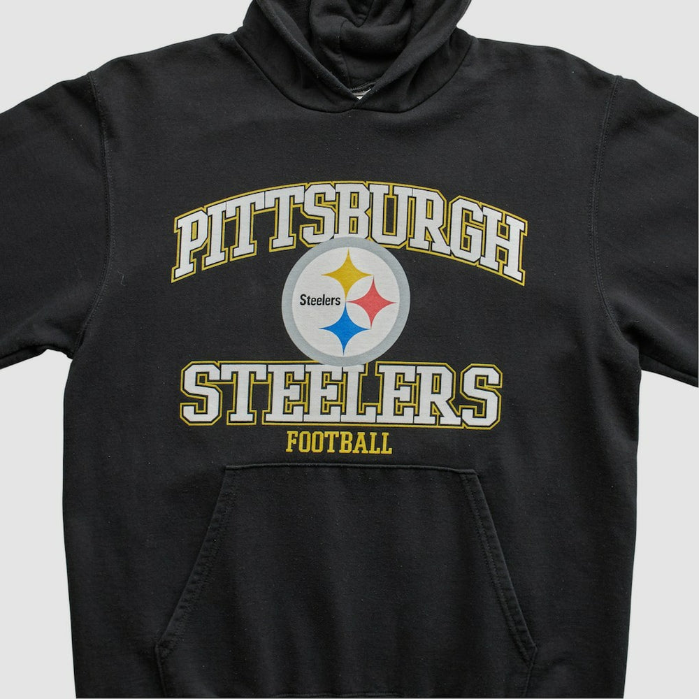 Pittsburgh Steelers NFL 2000s Hooded Pullover Sweatshirt - Black Vintage outlet