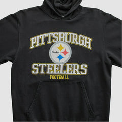 Pittsburgh Steelers NFL 2000s Hooded Pullover Sweatshirt - Black Vintage outlet