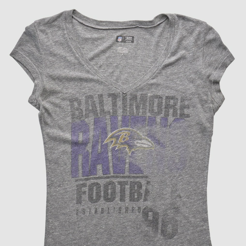 Baltimore Ravens NFL 2010s T-shirt - Heather Gray Vintage outlet
