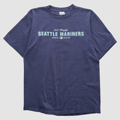 Seattle Mariners Majestic 2000s T-shirt - Navy Vintage