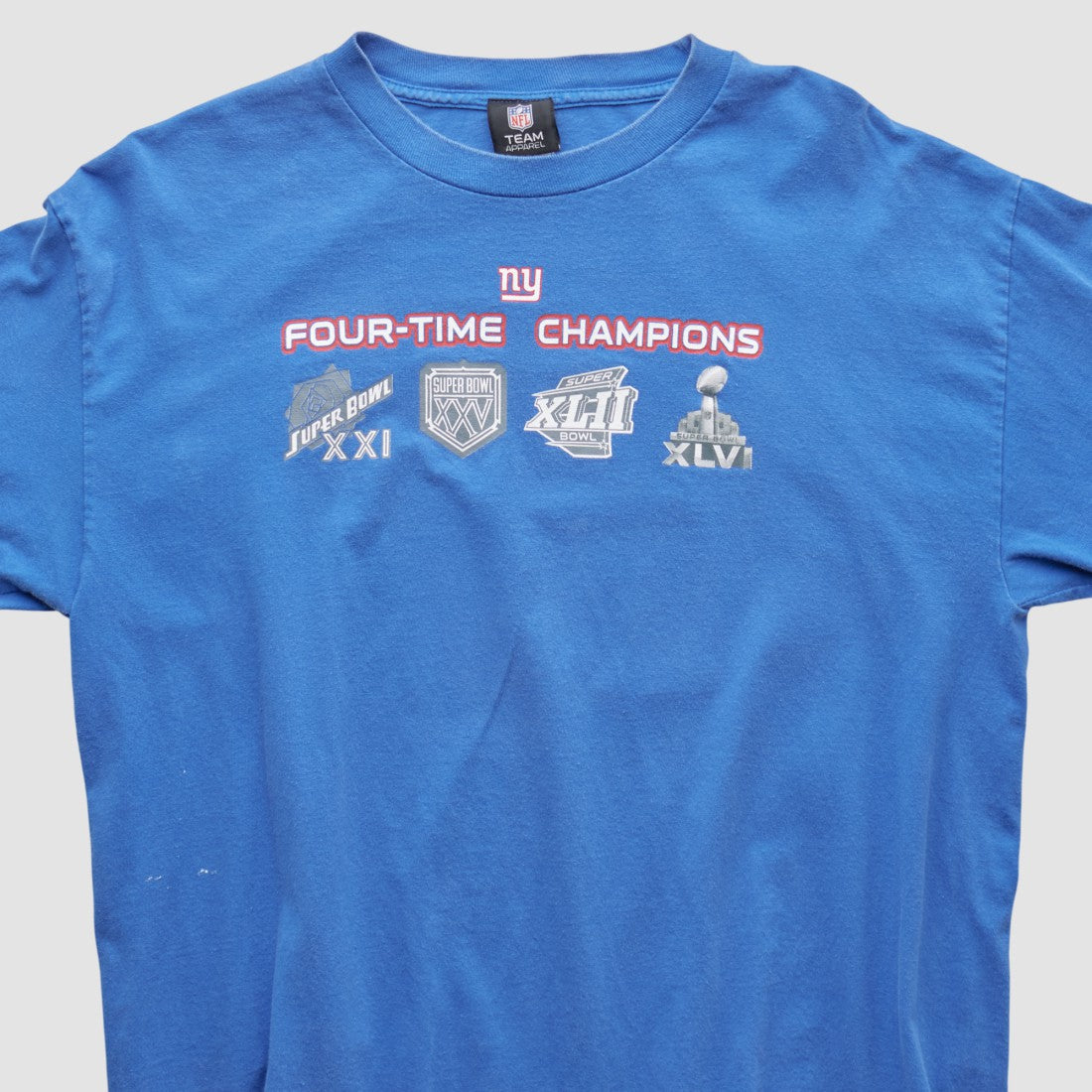 New York Giants NFL 2010s Long Sleeve T-shirt - Blue Vintage cheap