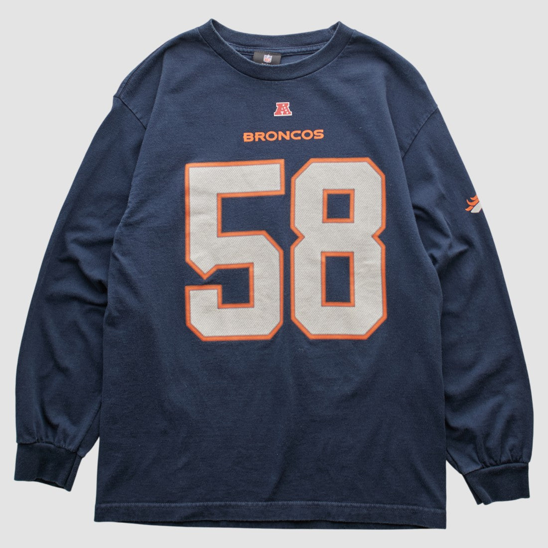 Denver Broncos NFL 2010s Long Sleeve T-shirt - Navy Vintage outlet