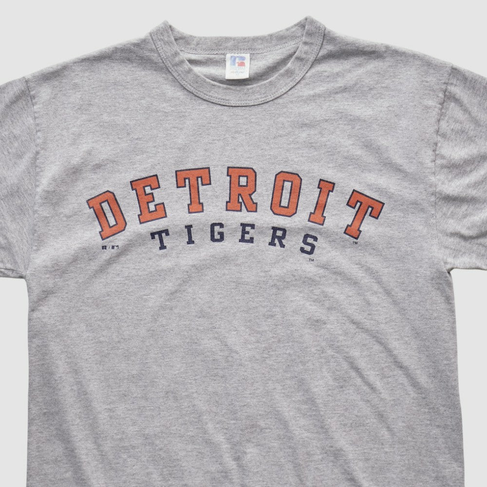 Detroit Tigers Russell 2000s T-shirt - Heather Gray Vintage