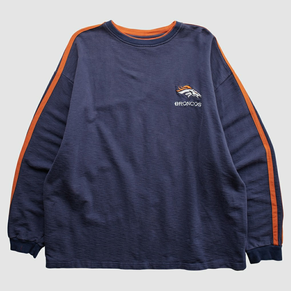 Denver Broncos NFL 2000s Pullover Sweatshirt - Navy Vintage sale