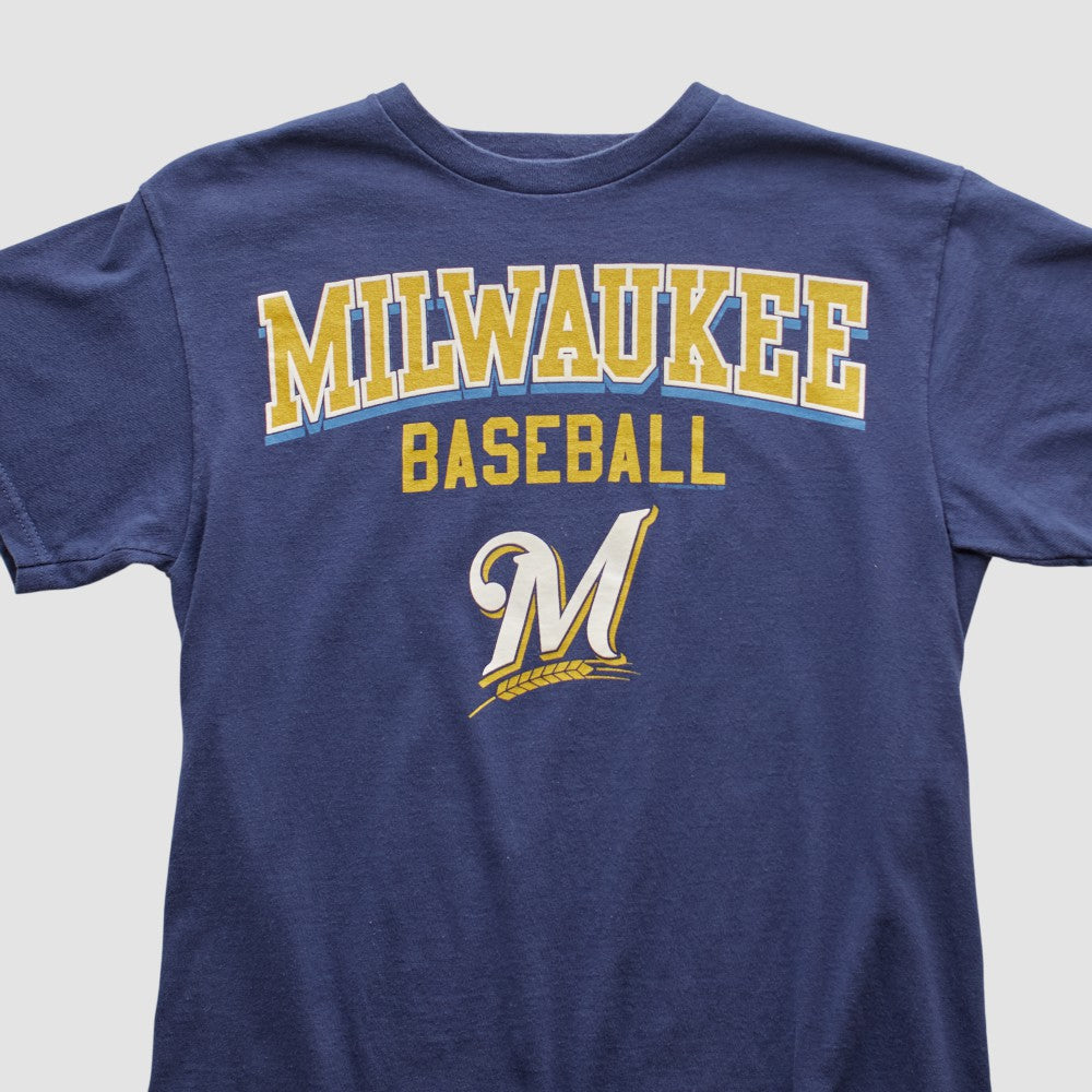 Milwaukee Brewers Genuine Merchandise 2000s T-shirt - Navy Vintage