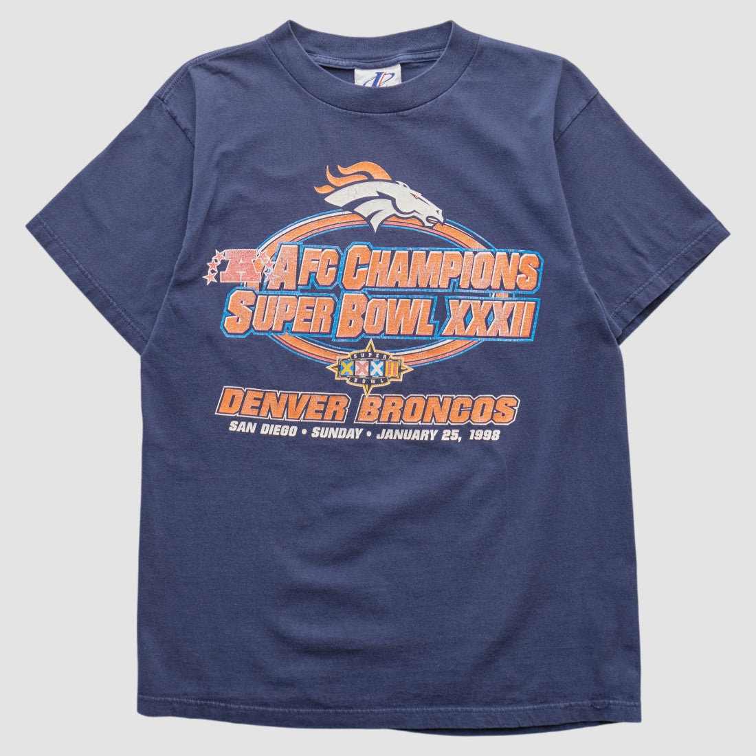 Denver Broncos Logo Athletic 1998 T-shirt - Navy Vintage online