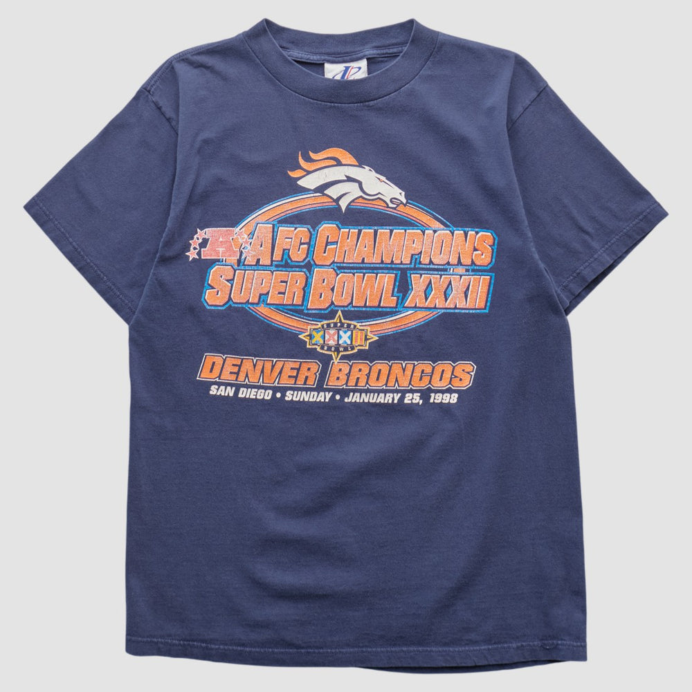 Denver Broncos Logo Athletic 1998 T-shirt - Navy Vintage online