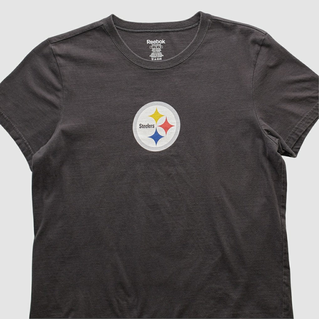 Pittsburgh Steelers Reebok 2000s T-shirt - Black Vintage sale