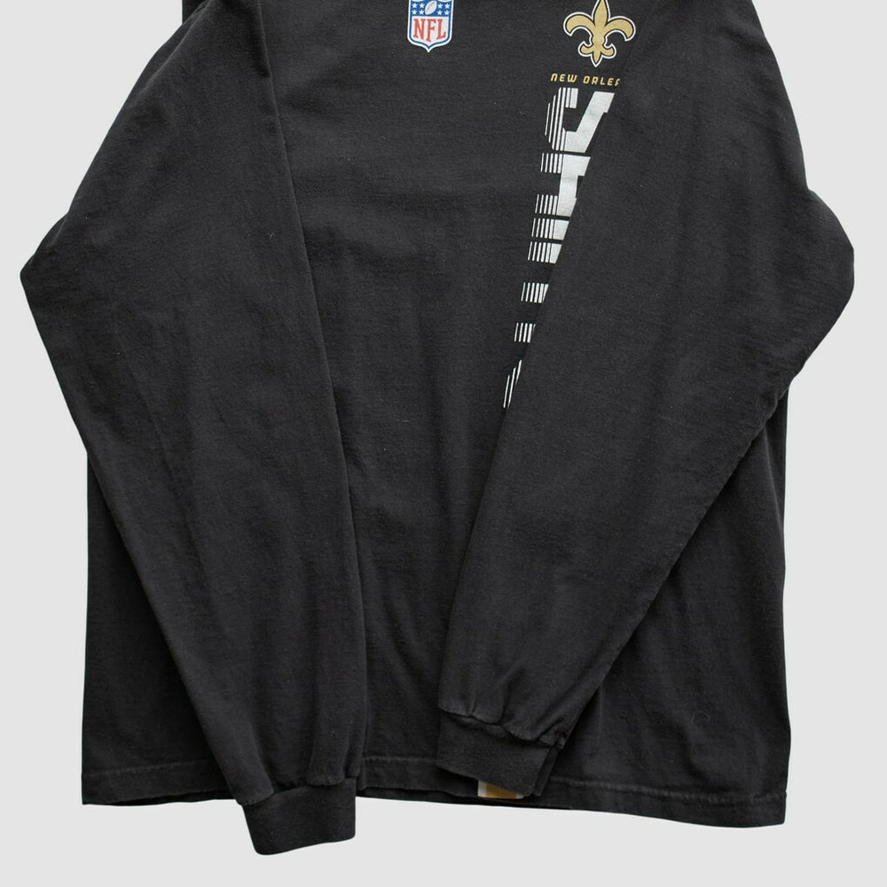 New Orleans Saints Reebok 2000s Long Sleeve T-shirt - Black Vintage for sale