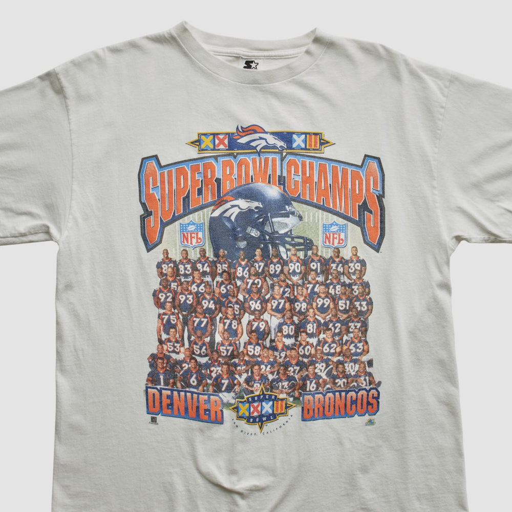 Denver Broncos Starter 1998 T-shirt - White Vintage discount